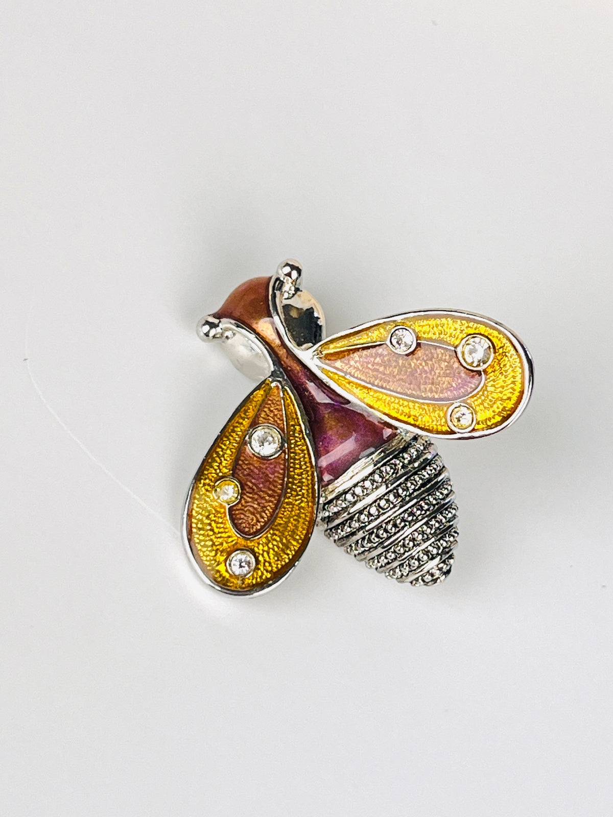 Vintage Enameled Butterfly Brooch