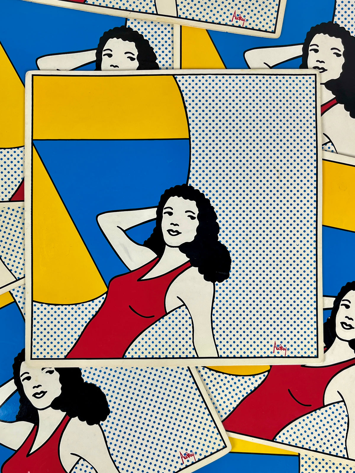 Vintage Pop Art Placemats, 8pc Set