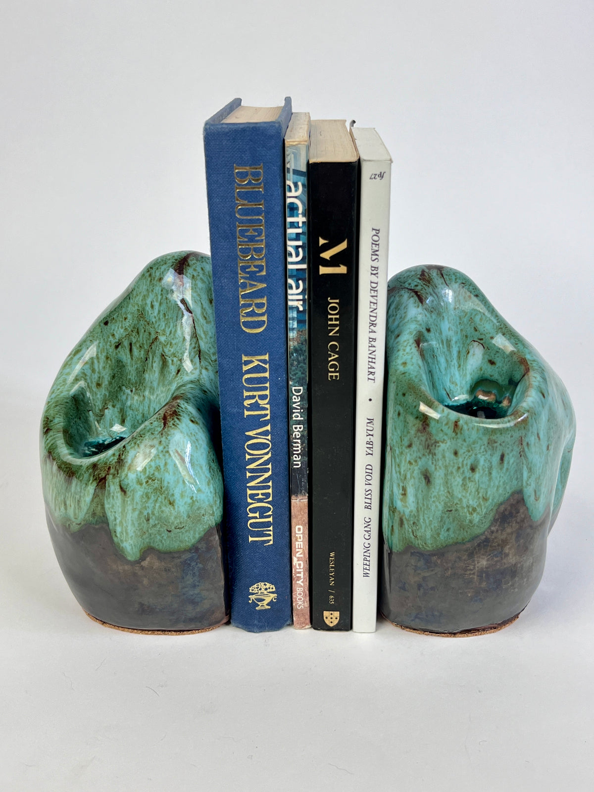 Vintage Sculptural Studio Pottery Bookends