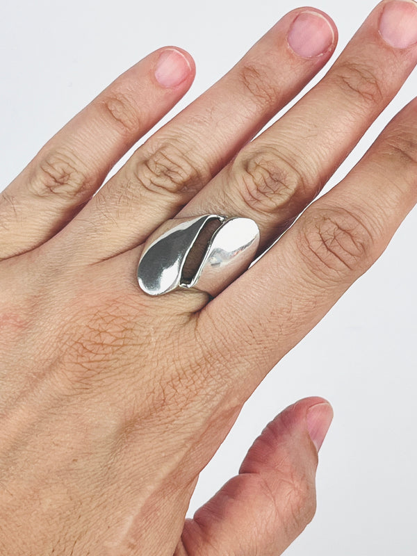 Modernist Sterling Ring