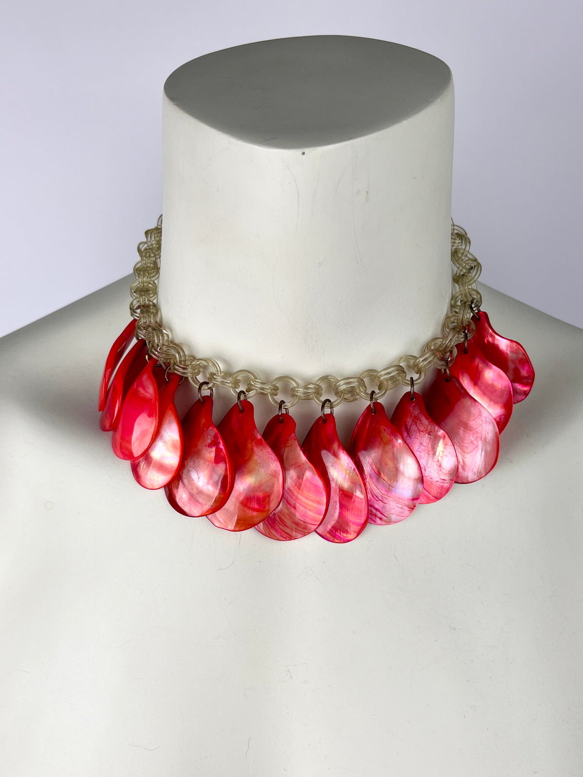 Vintage 1940s Shell & Celluloid Necklace