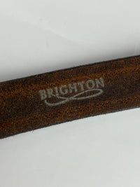 Vintage Brown Leather Brighton Belt
