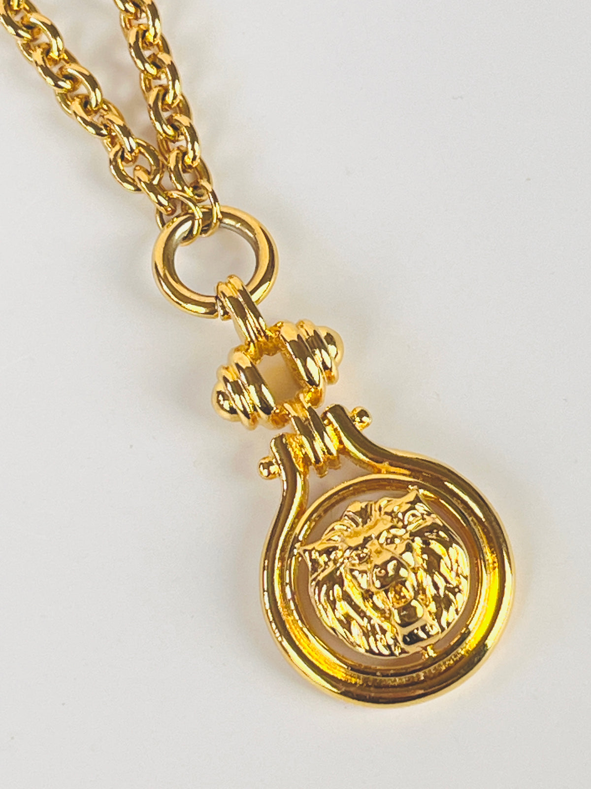 Vintage Anne Klein Lion Head Necklace