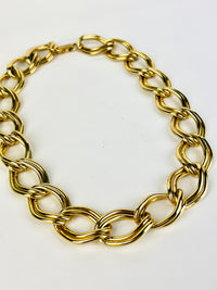 Vintage Gold-Tone Link Necklace