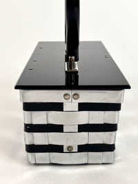Vintage Chrome & Lucite Box Purse