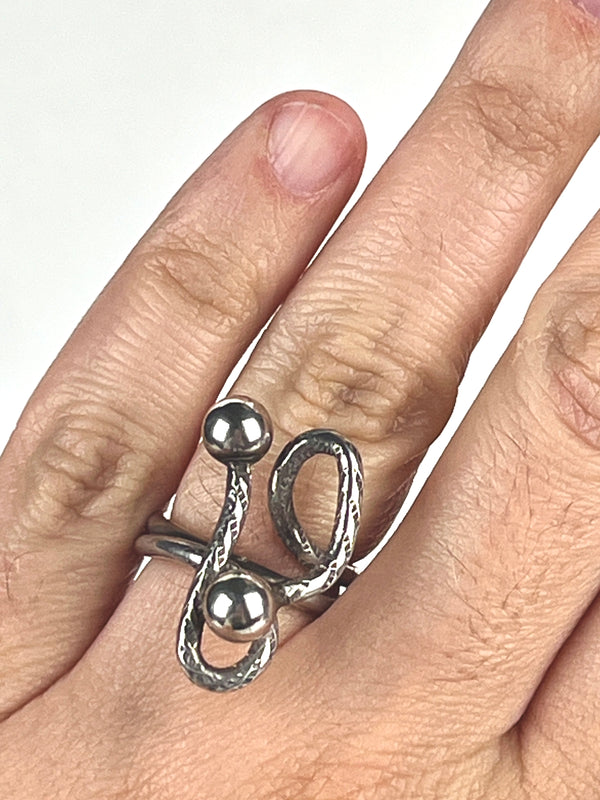 Vintage Modernist Sterling Ring