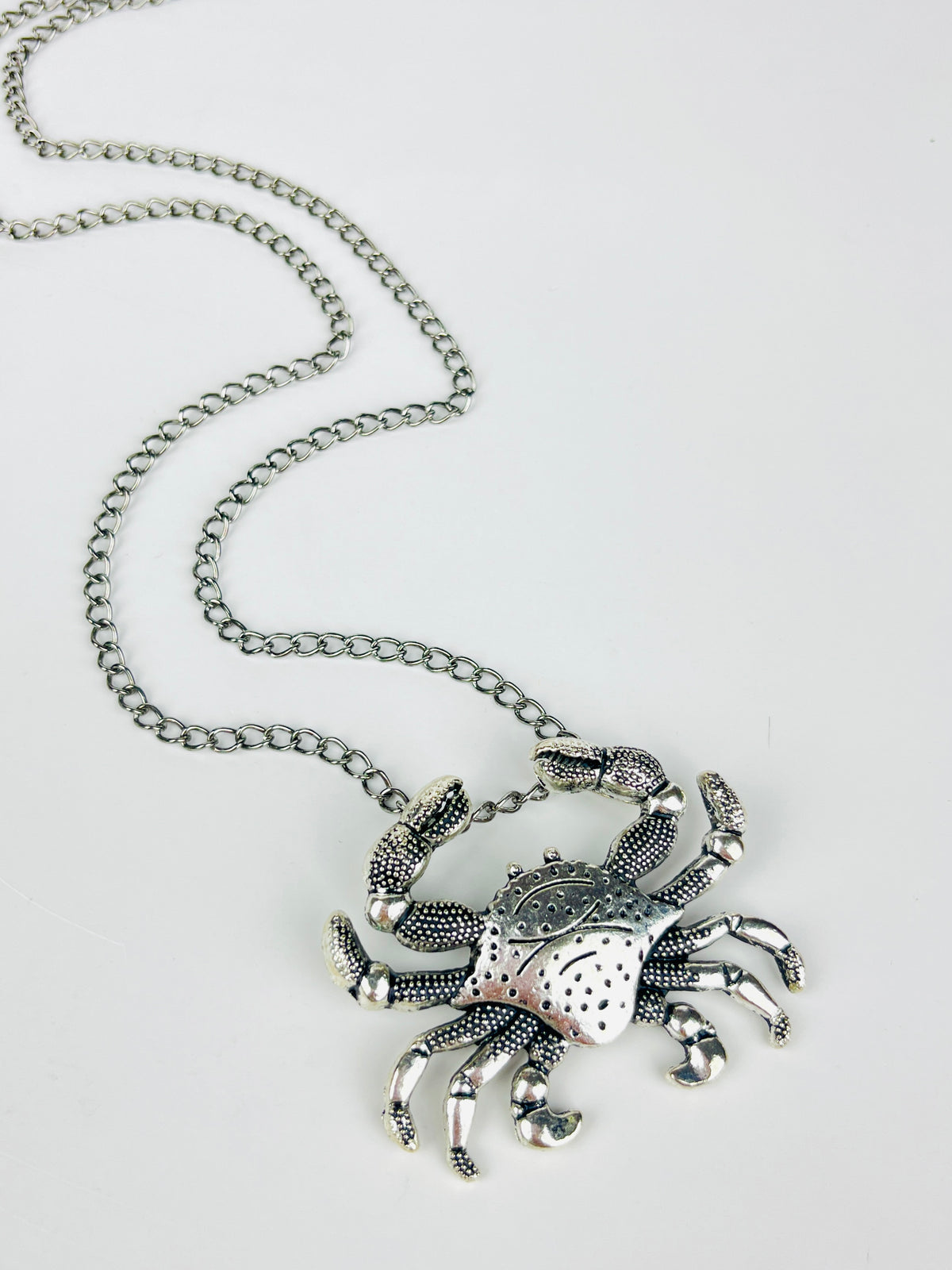 Vintage 1970s Cancer Crab Zodiac Necklace