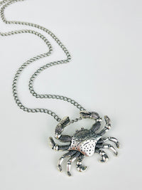 Vintage 1970s Cancer Crab Zodiac Necklace