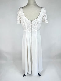 Vintage Wedding Dress with Floral Lace