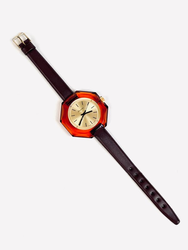 Vintage Swiss Made Lucite Watch by Lucerne