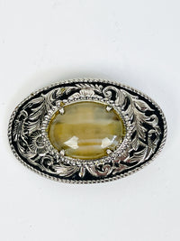 Vintage Agate Belt Buckle