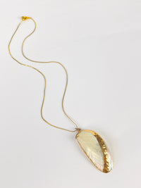 Vintage Gold-Plated Shell Necklace