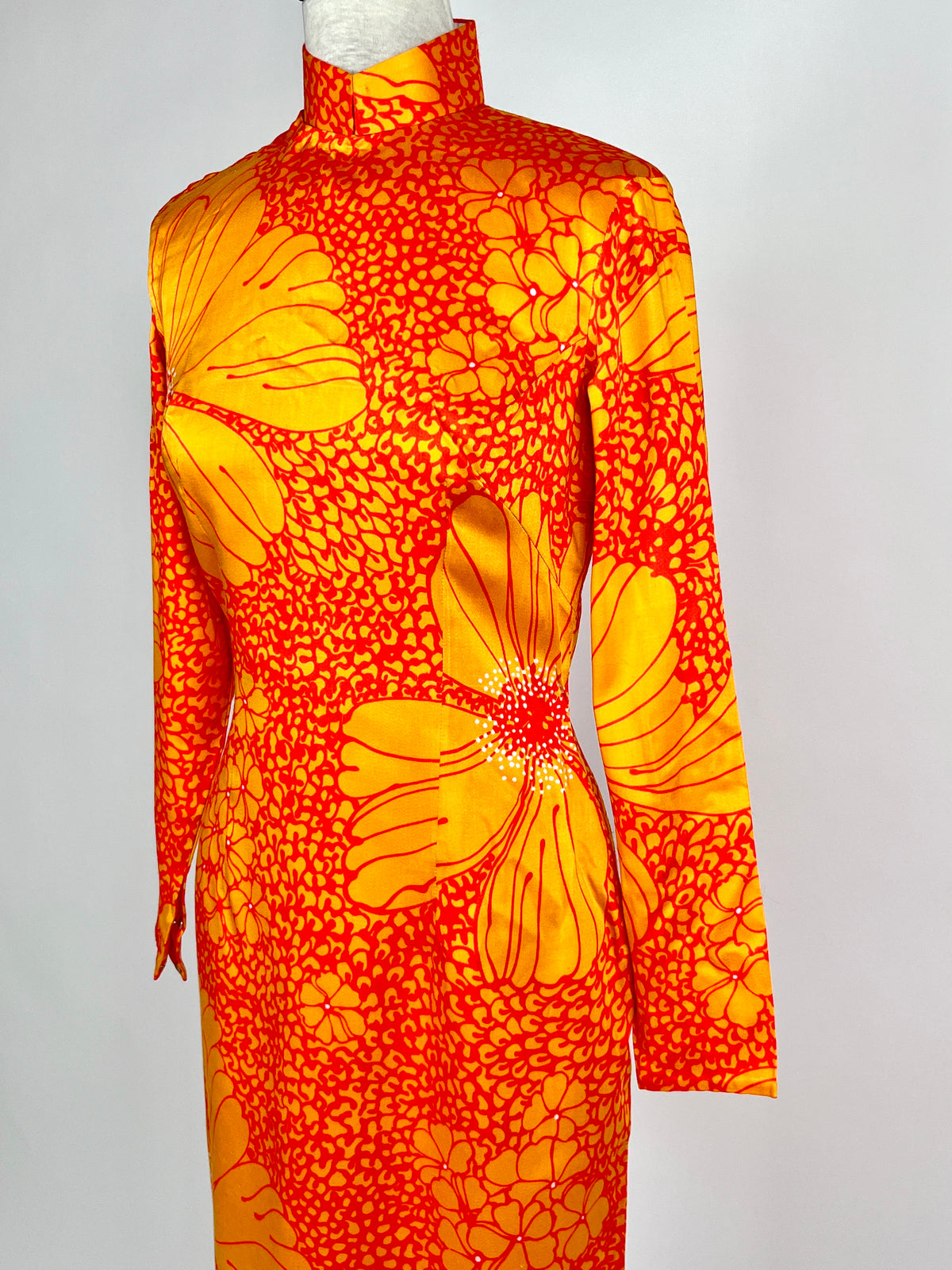 Vintage 1960s Floral Dress