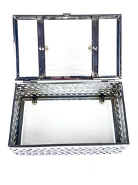 Vintage Chrome & Lucite Box Purse