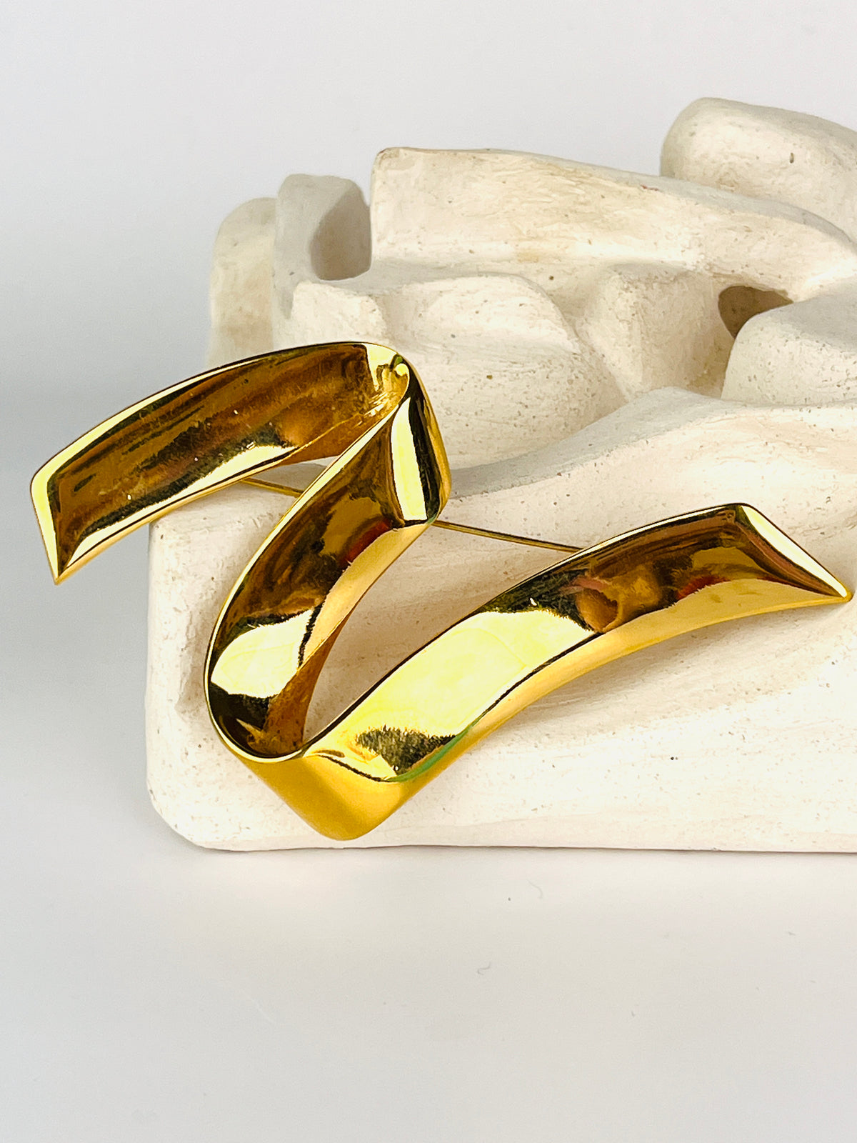 Vintage Gold Tone Monet Brooch
