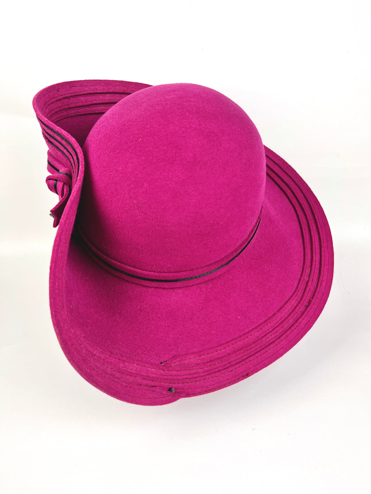 Vintage Sculptural Wool Hat by Adolfo II