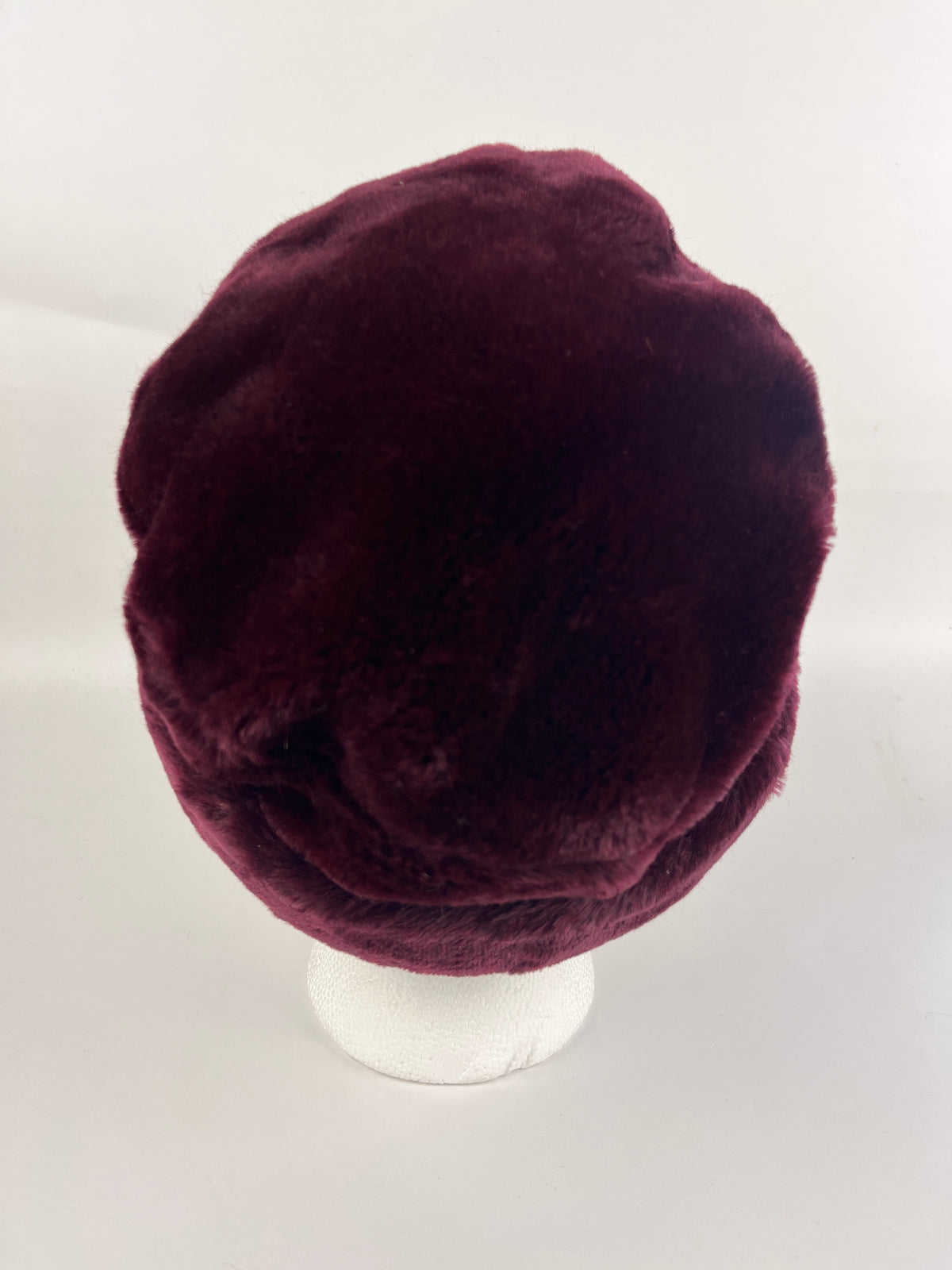 Vintage Reddish Brown Faux Fur Hat