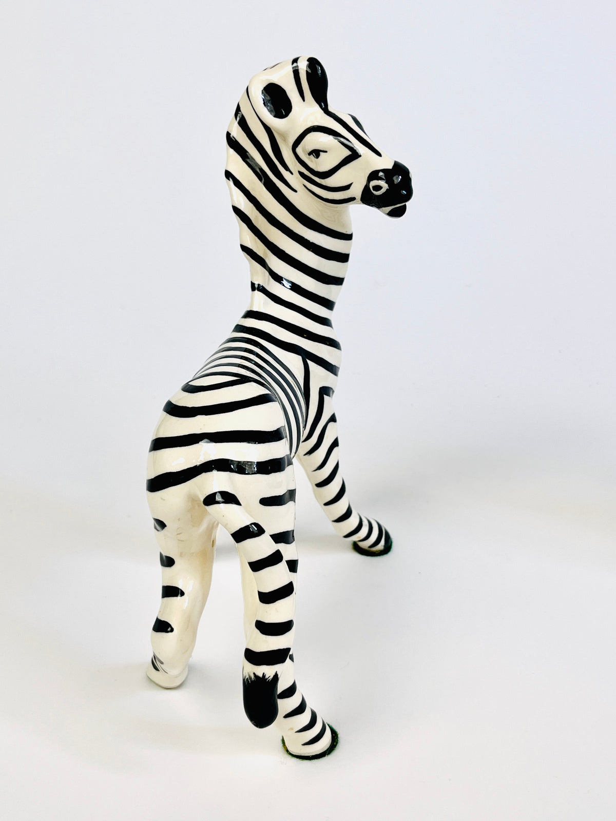 Vintage Handcrafted Ceramic Zebras by Robert Simmons