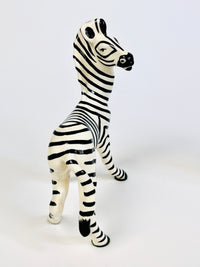 Vintage Handcrafted Ceramic Zebras by Robert Simmons