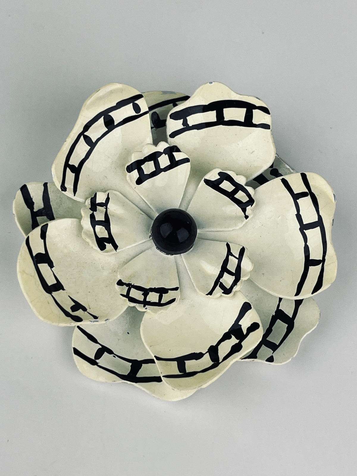 Vintage West German Rose Brooch