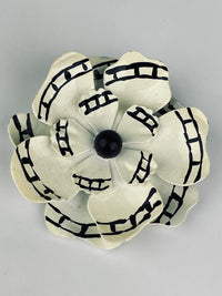 Vintage West German Rose Brooch