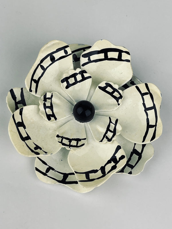 Vintage West German Rose Brooch