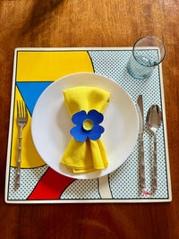 Vintage Pop Art Placemats, 8pc Set