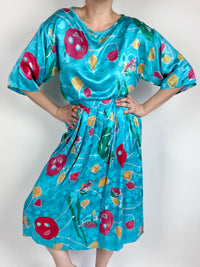 Vintage Abstract Silk 2-Piece Set