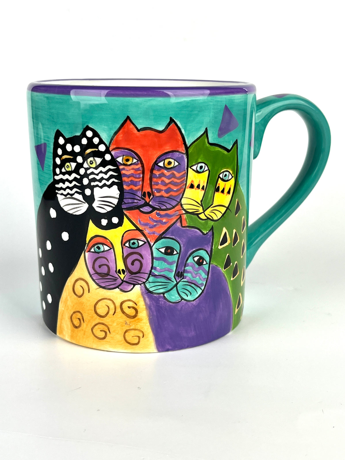 Vintage 90s Ceramic Cat Mug