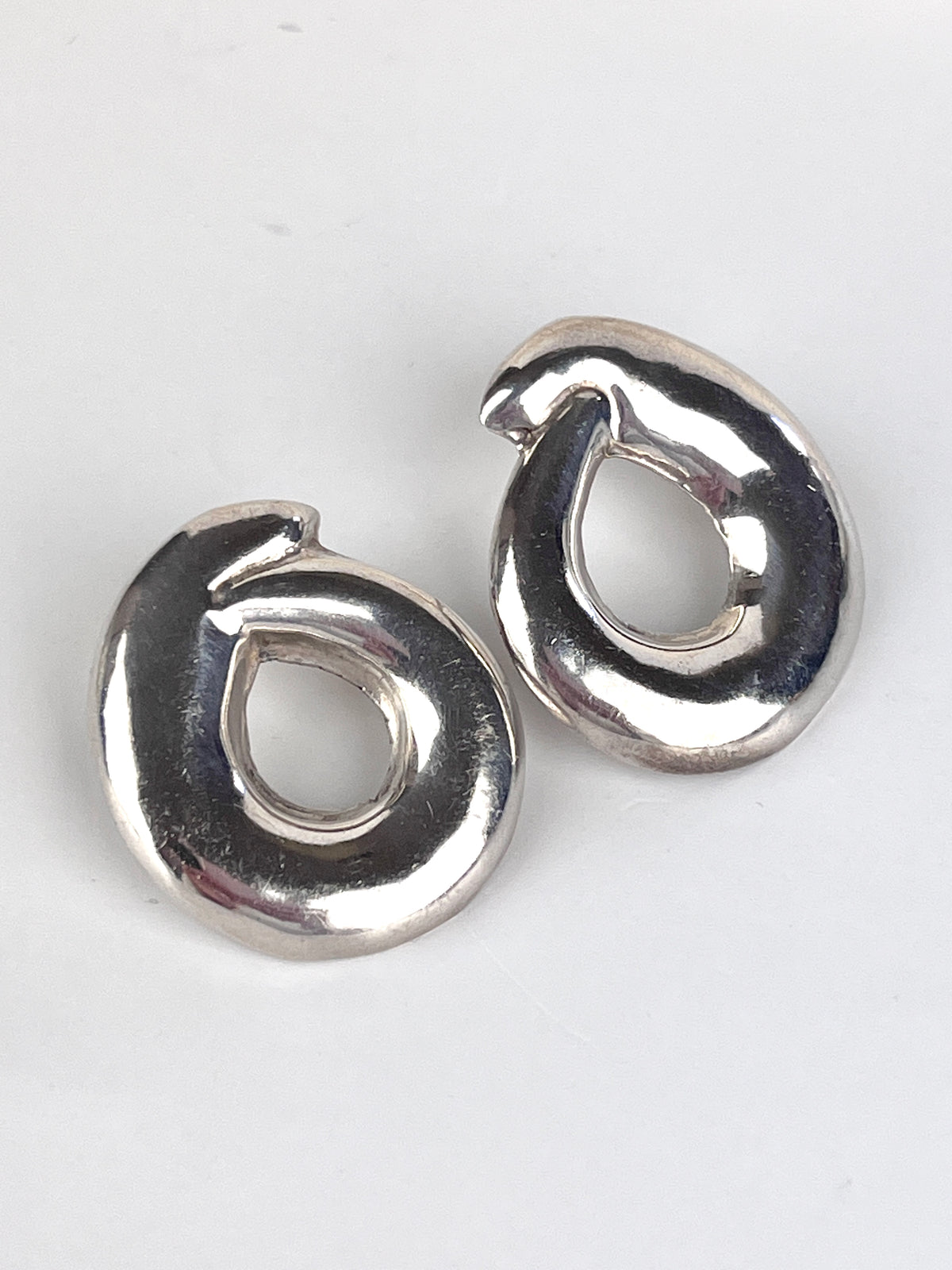 Vintage Modernist Sterling Earrings