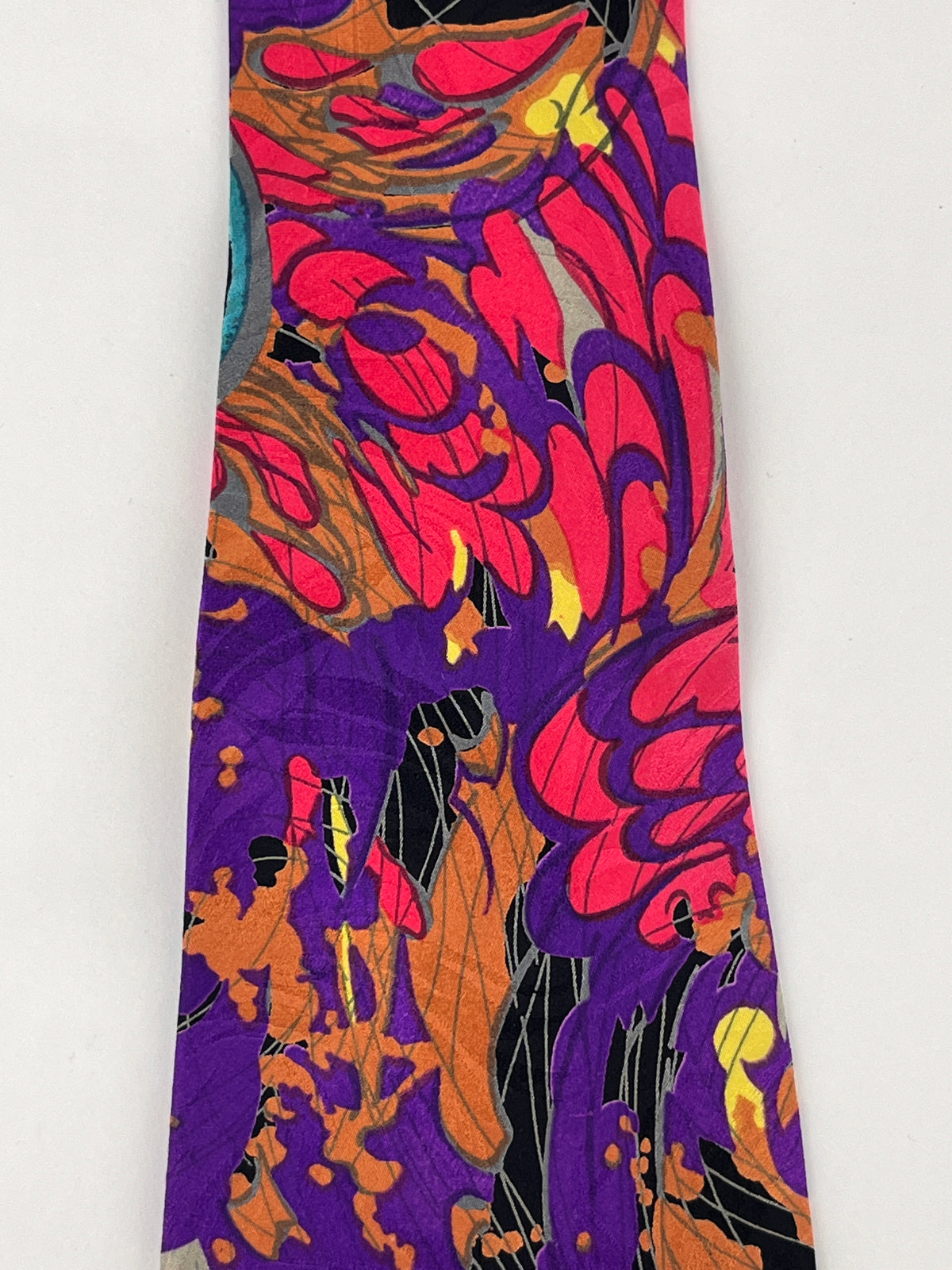 Brioni Vintage 90s Jacquard Silk Tie