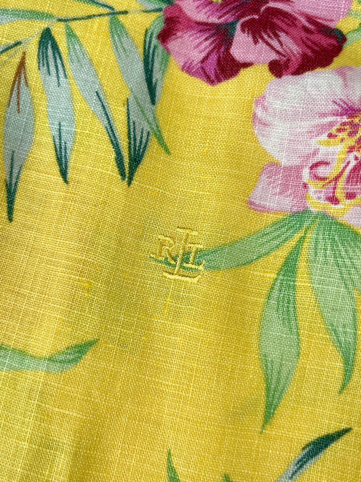Vintage Floral Linen 2-Piece Set by Ralph Lauren