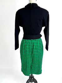 Vintage Wool Dress & Scarf