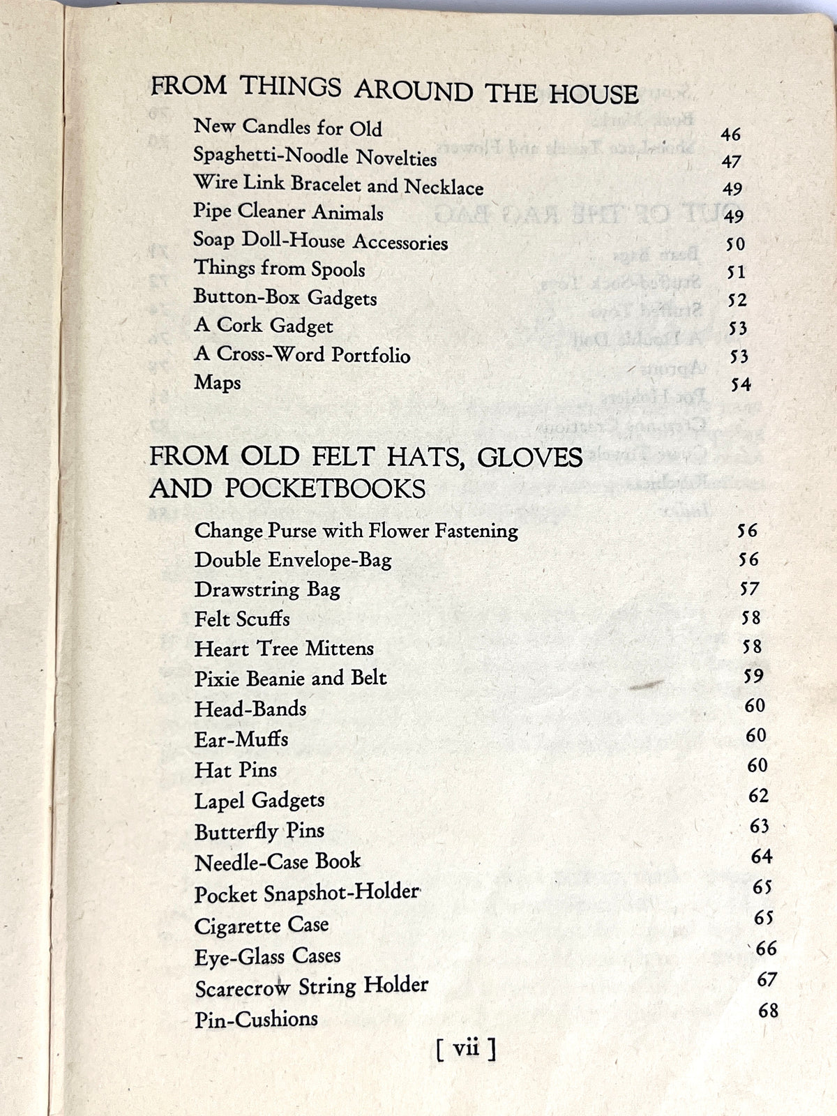 Things to Make from Odds & Ends, 1945 - RARE!