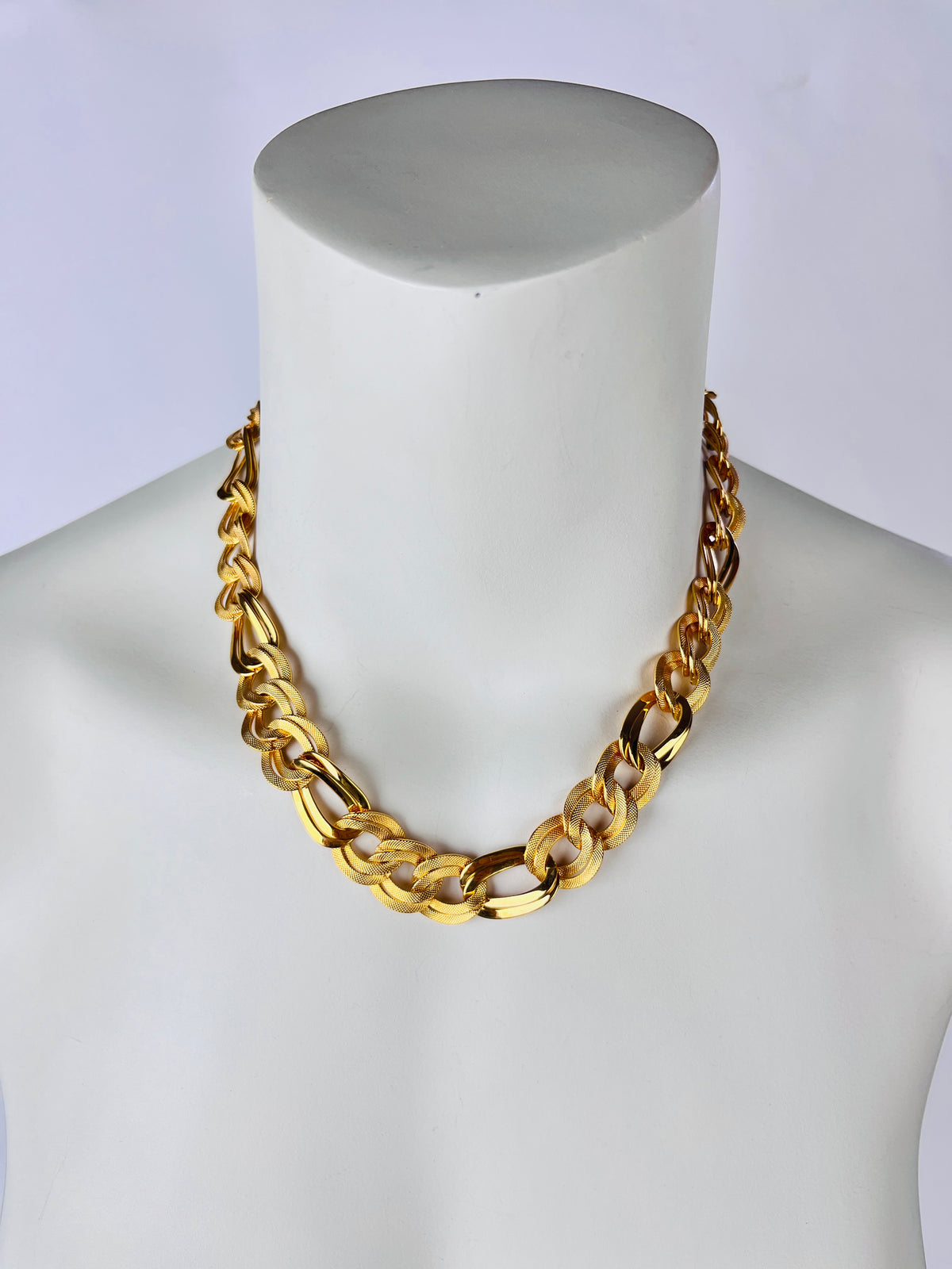 Vintage Gold Tone Collar Necklace