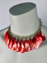 Vintage 1940s Shell & Celluloid Necklace