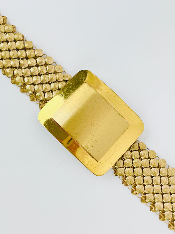 Vintage Gold Tone Chain Mail Belt