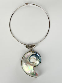 Vintage Nautilus Shell Necklace