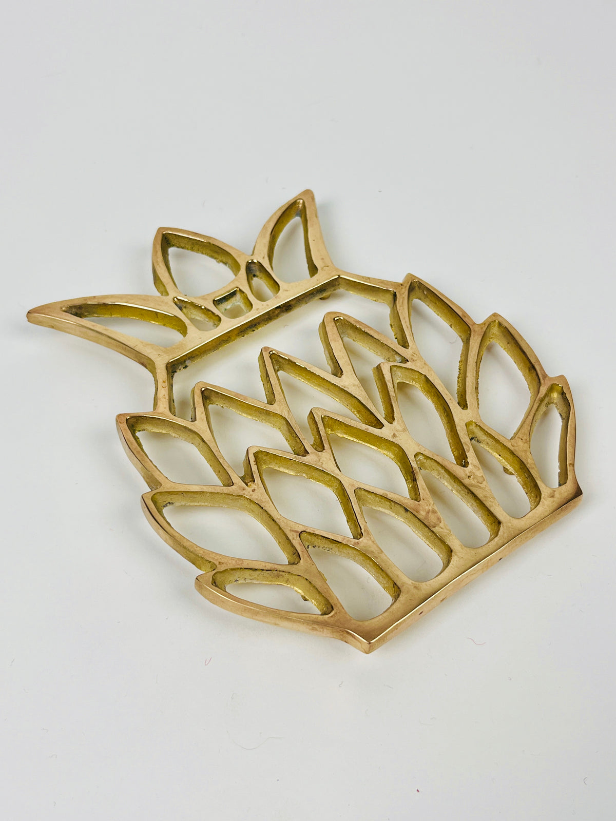 Vintage Brass Pineapple Trivet