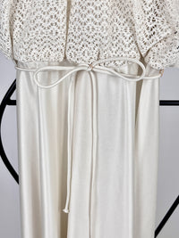 Vintage 70s White Maxi Dress
