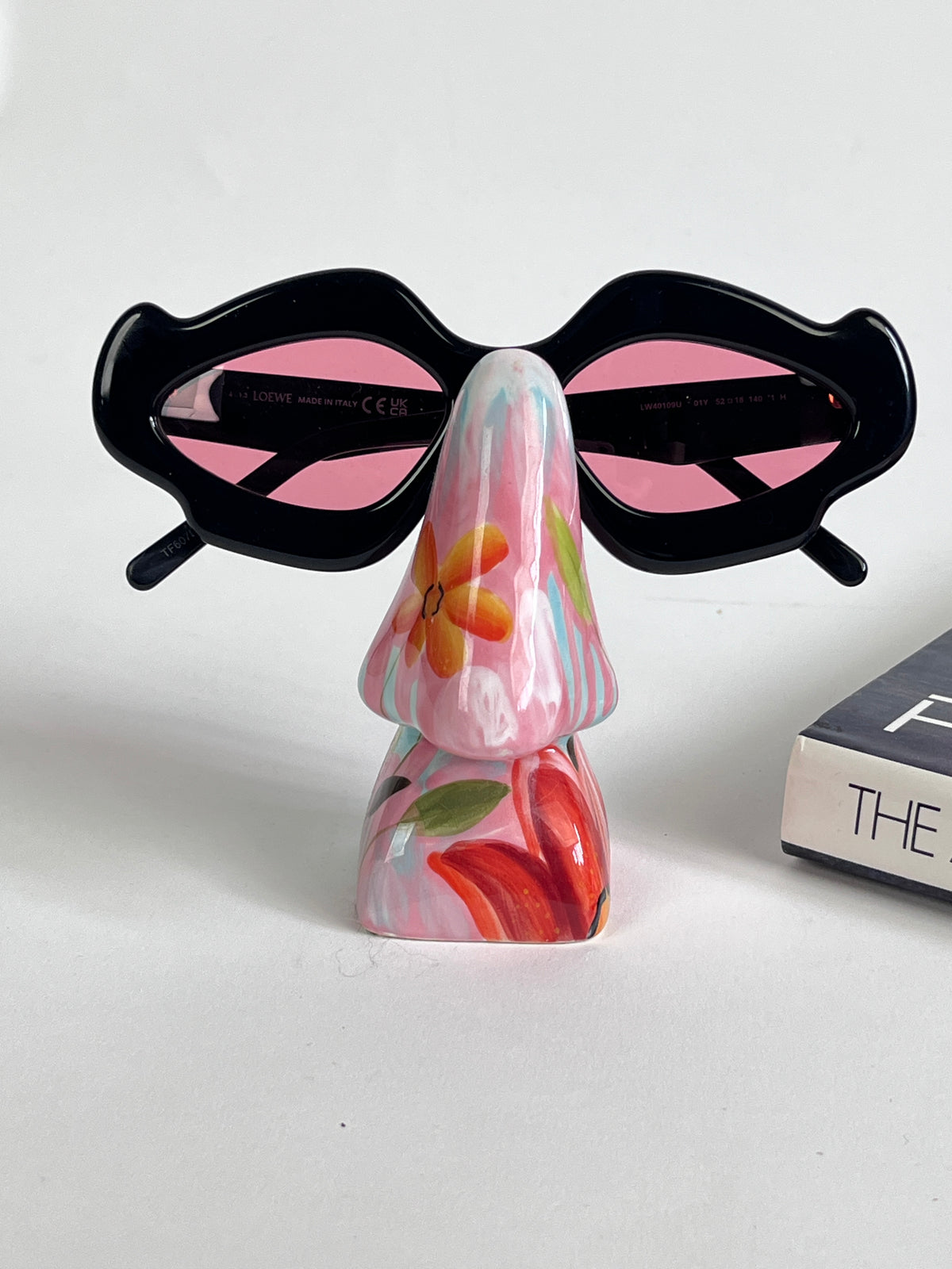 Ceramic Floral Nose Eyeglass Holder