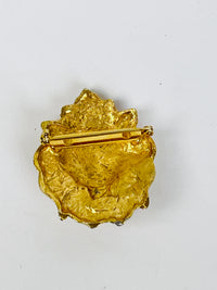 Vintage Lion Head Brooch