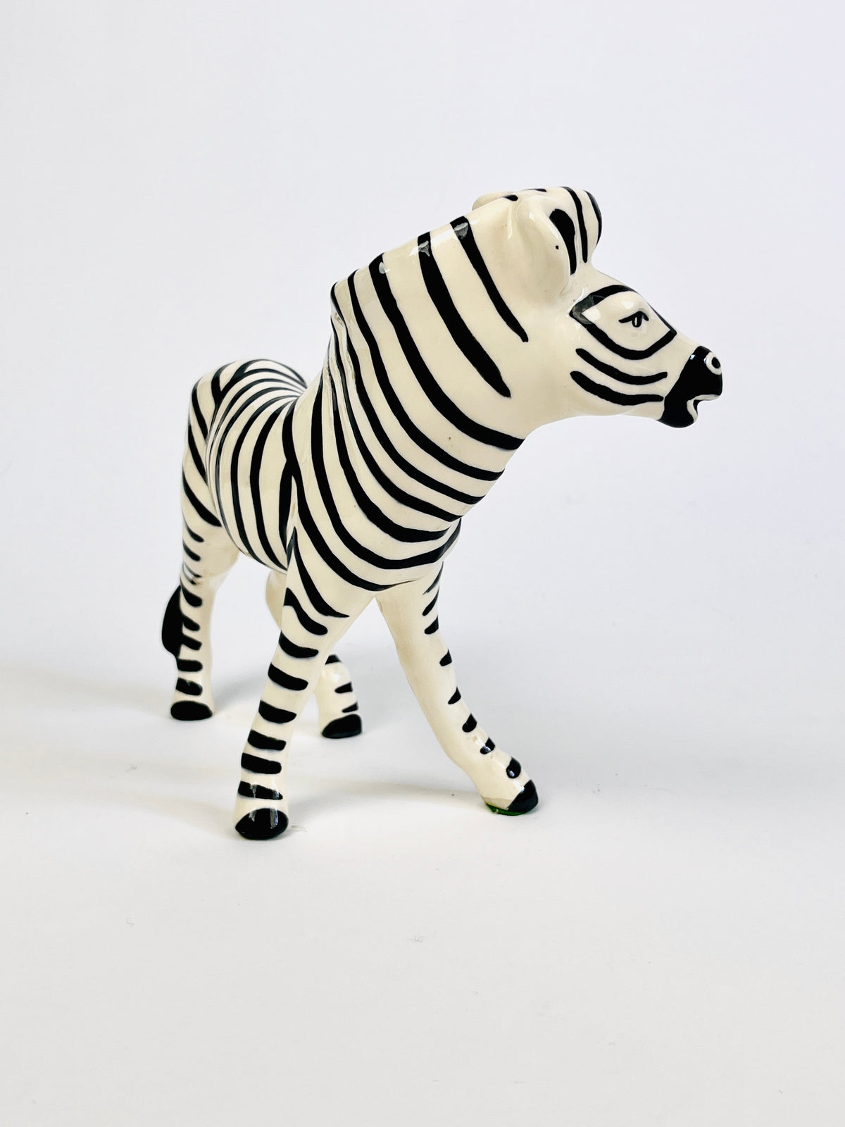 Vintage Handcrafted Ceramic Zebras by Robert Simmons