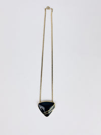 Vintage Black Enamel Trifari Necklace
