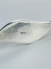 Vintage Modernist Sterling Mother of Pearl Bracelet