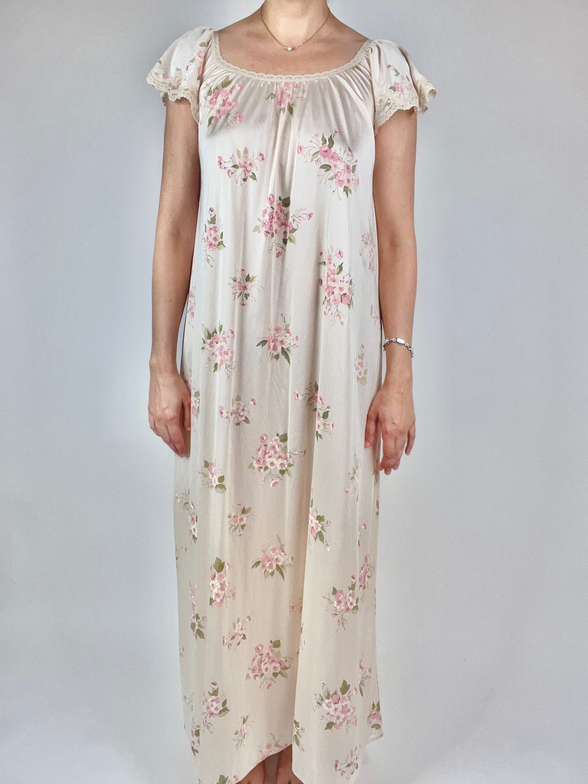 Vintage Floral Night Gown