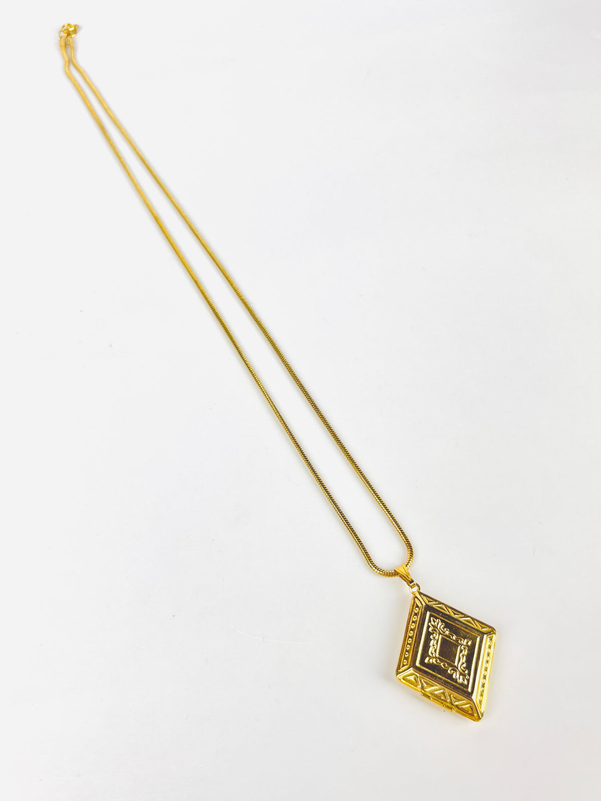 Vintage Diamond-Shaped Locket