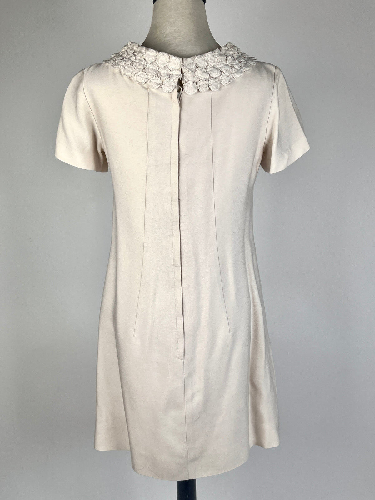 Vintage 1960s Floral Embroidered Dress & Jacket Set