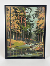 Vintage Paint by Numbers - Fall Foliage & Stream