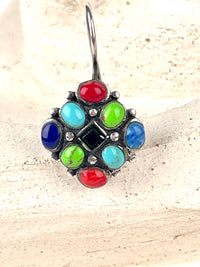 Vintage Sterling and Stone Earrings